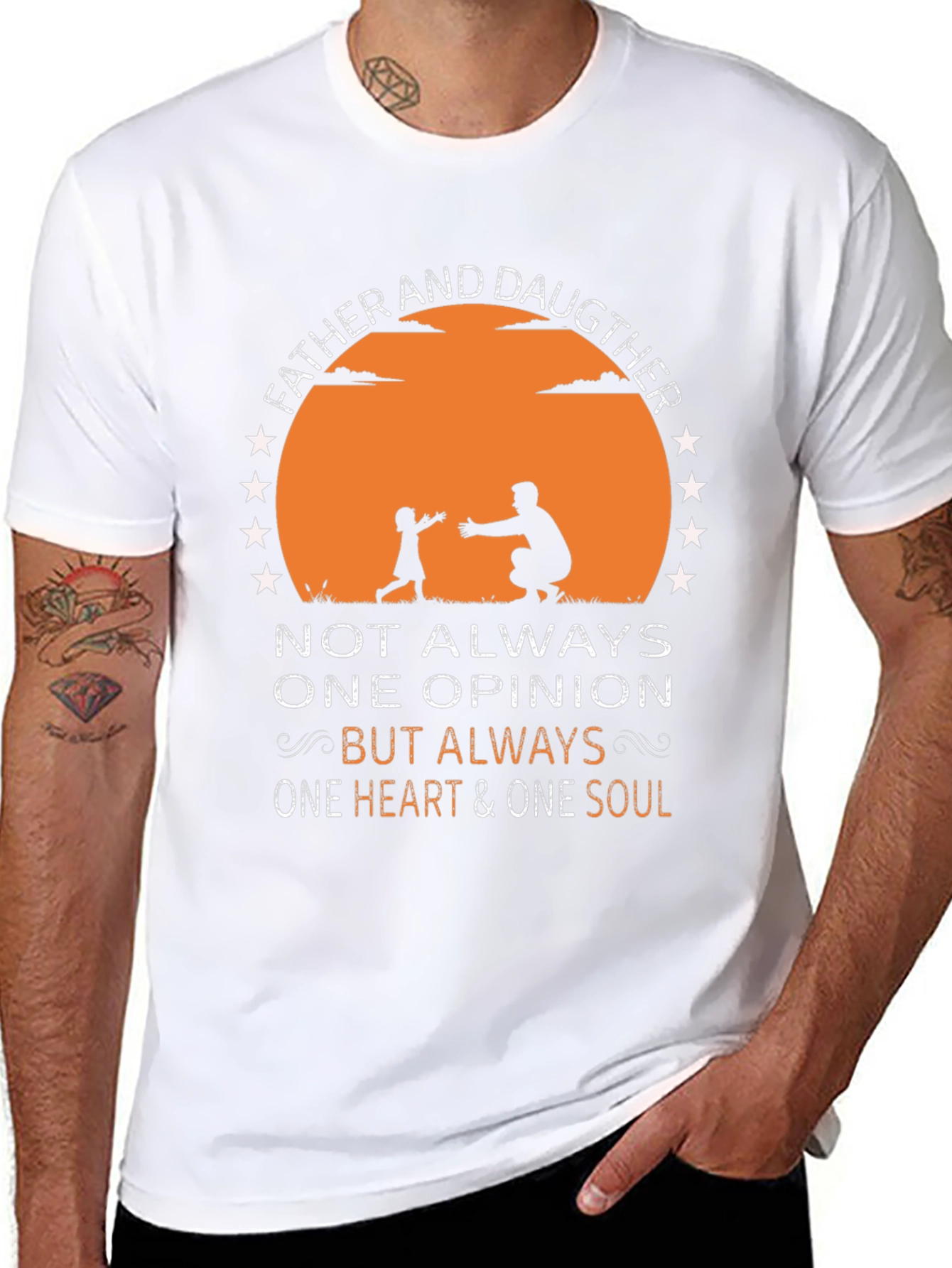 Father and Daughter Graphic Tee - Heart & Soul