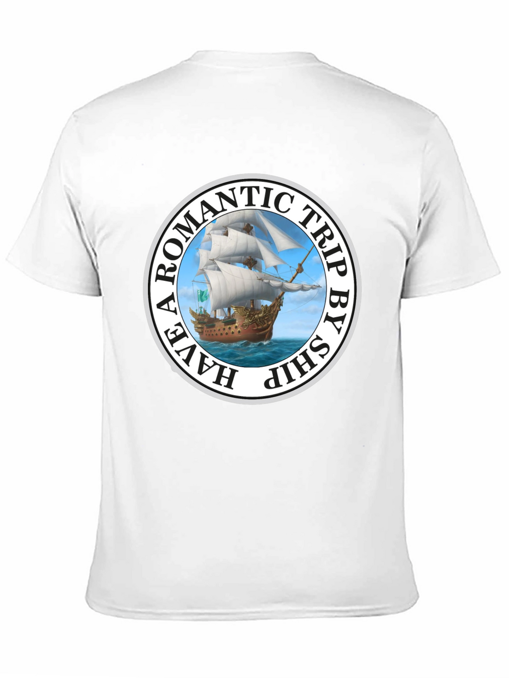 Romantic Trip Ship Graphic T-Shirt