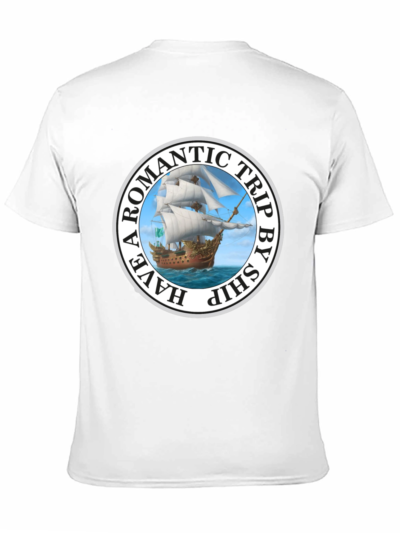 Romantic Trip Ship Graphic T-Shirt