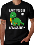 Cant You See My Armissaur Funny Dinosaur T-Shirt