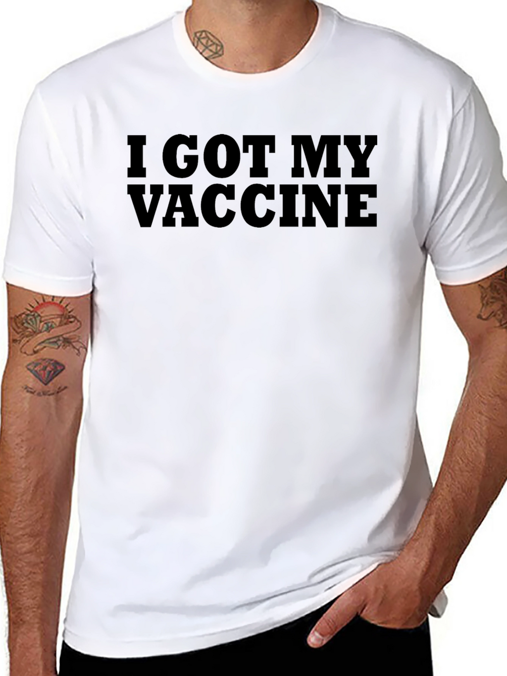 I Got My Vaccine Crew Neck T-Shirt