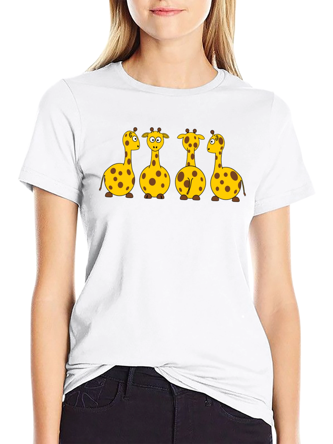 Cartoon Giraffe T-Shirt