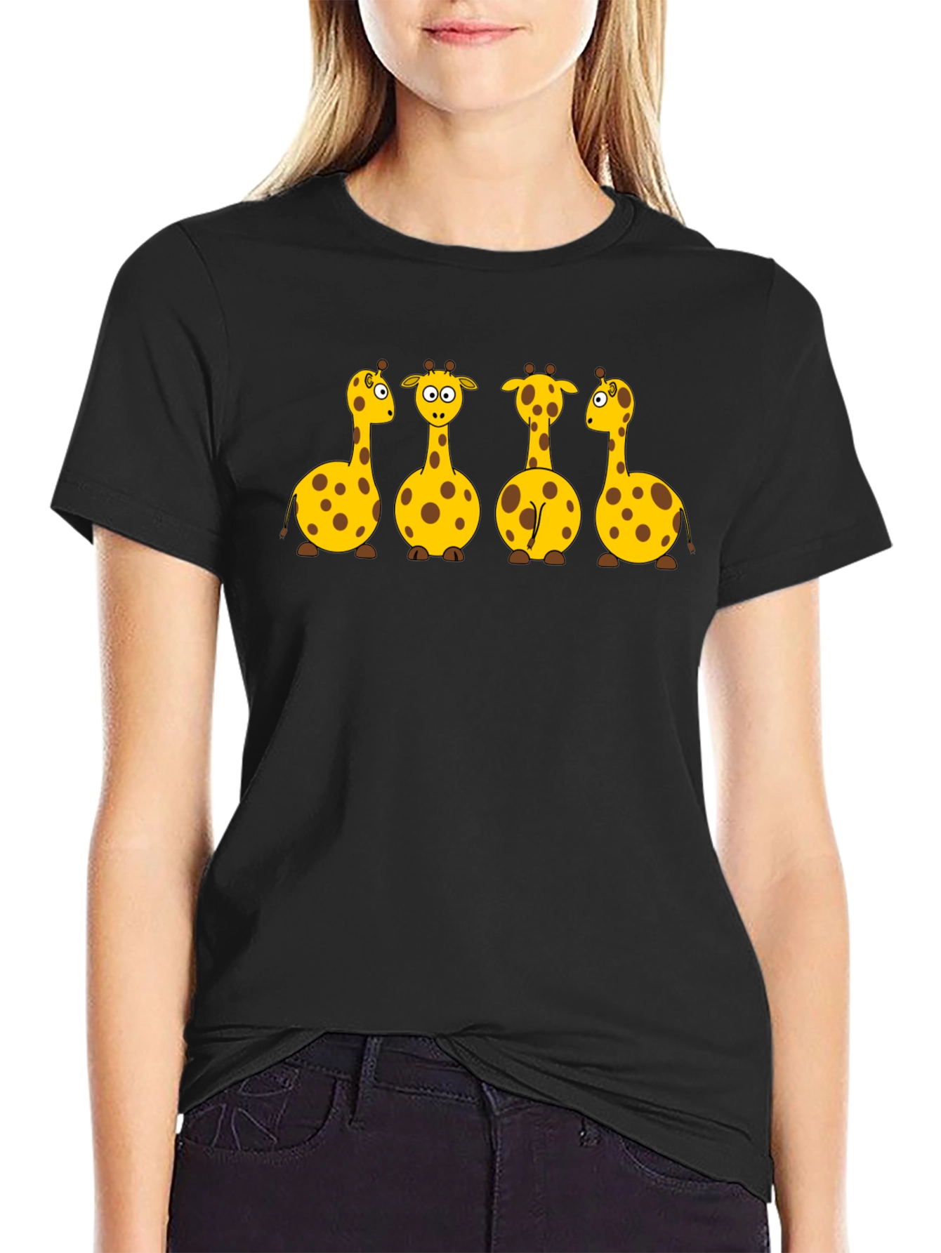 Cartoon Giraffe T-Shirt