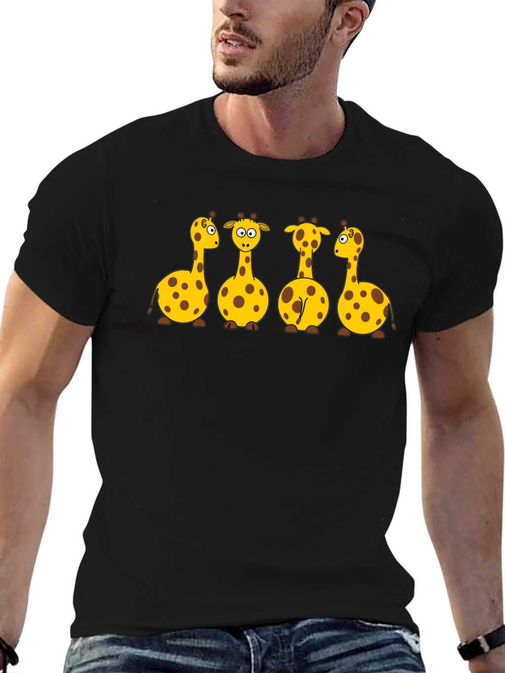Cartoon Giraffe T-Shirt
