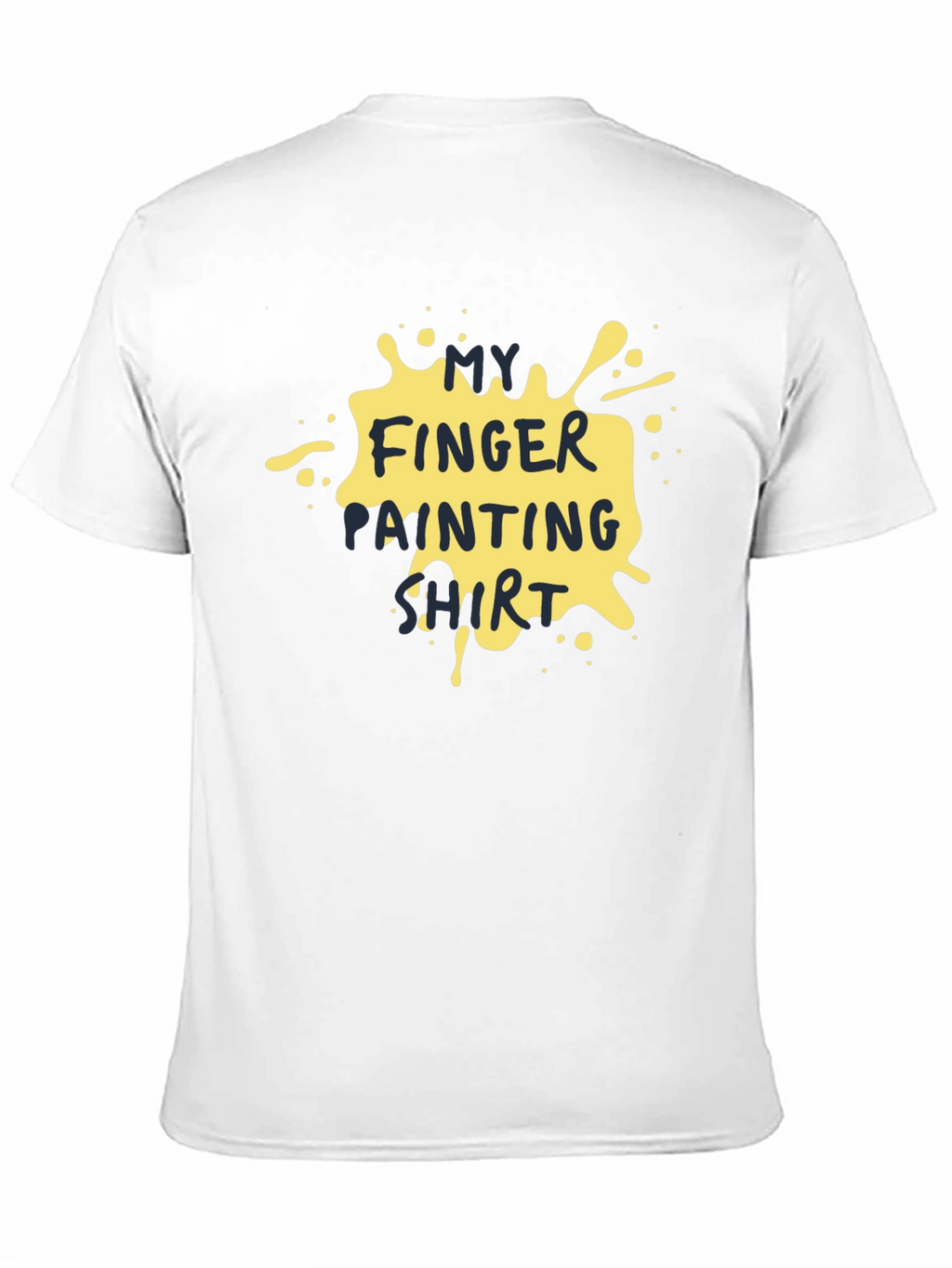 Funny Finger Painting Shirt - Black Cotton Tee