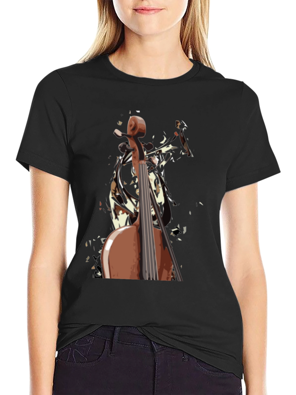 Cello Graphic T-Shirt - Musician Style