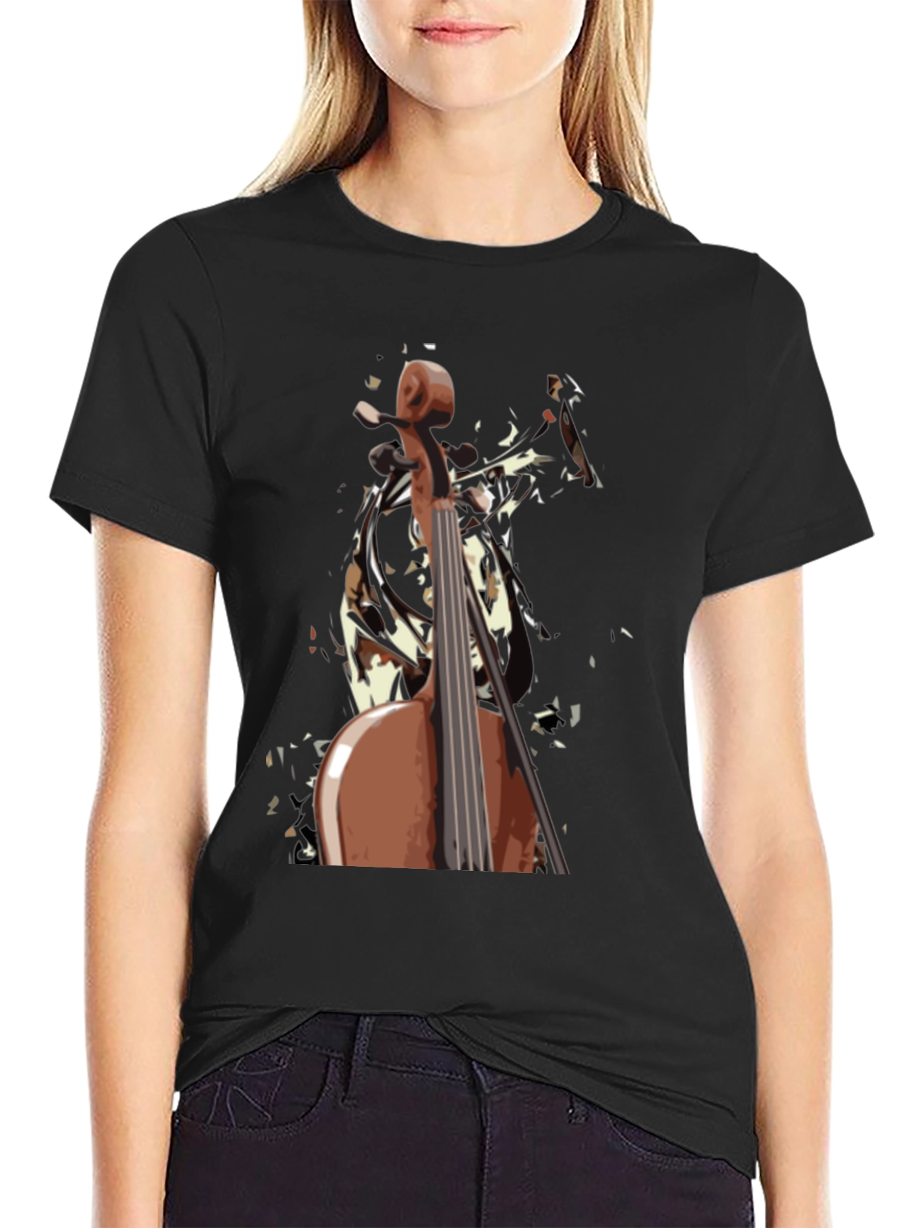 Cello Graphic T-Shirt - Musician Style