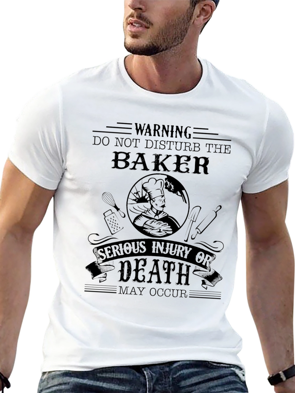 Warning Baker T-Shirt