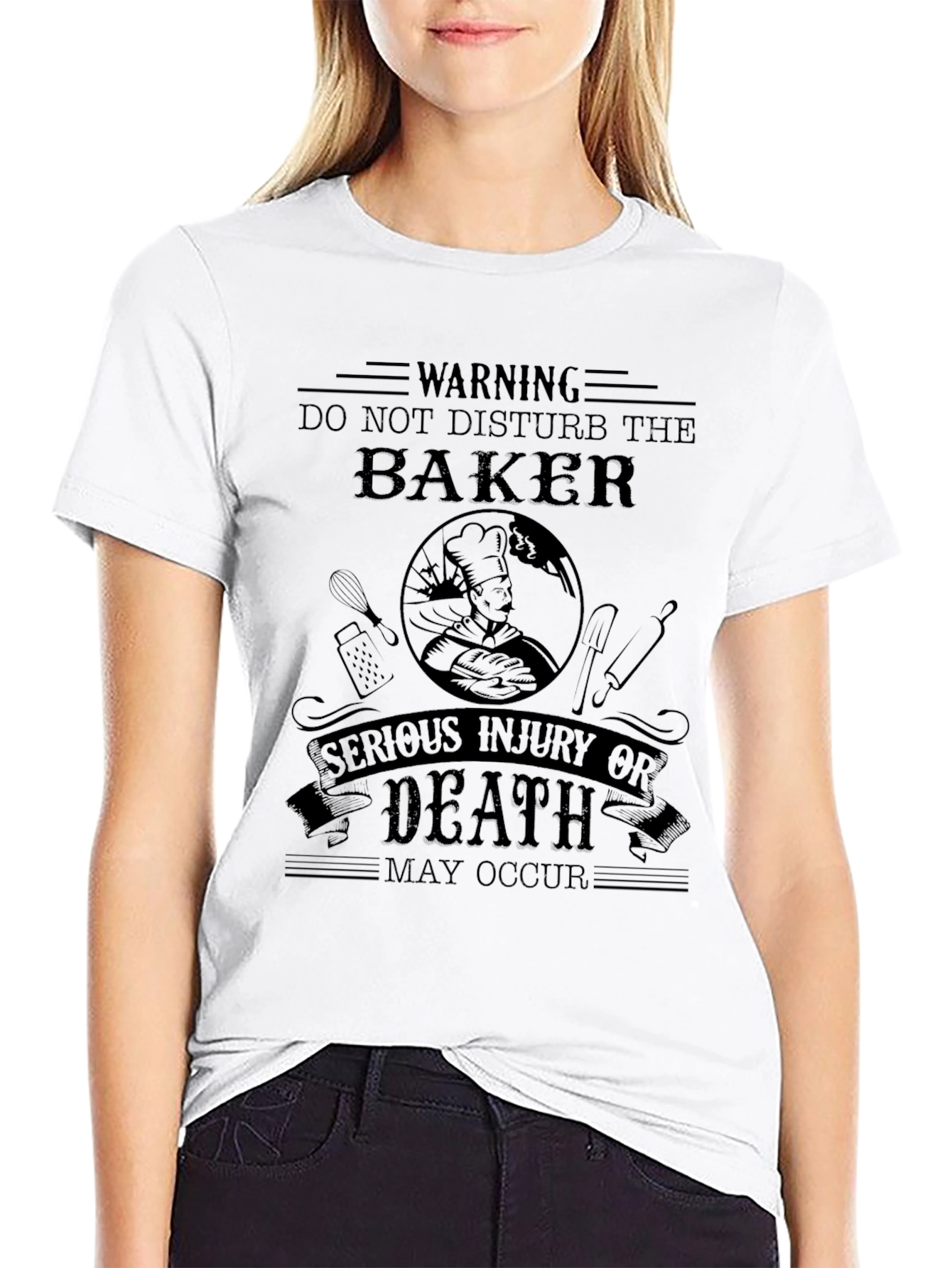 Warning Baker T-Shirt
