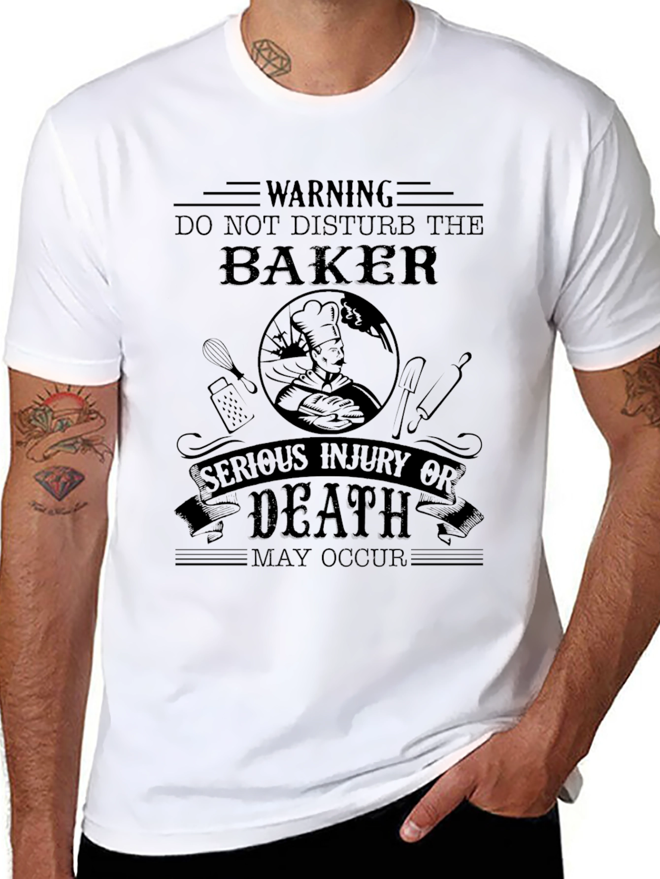 Warning Baker T-Shirt