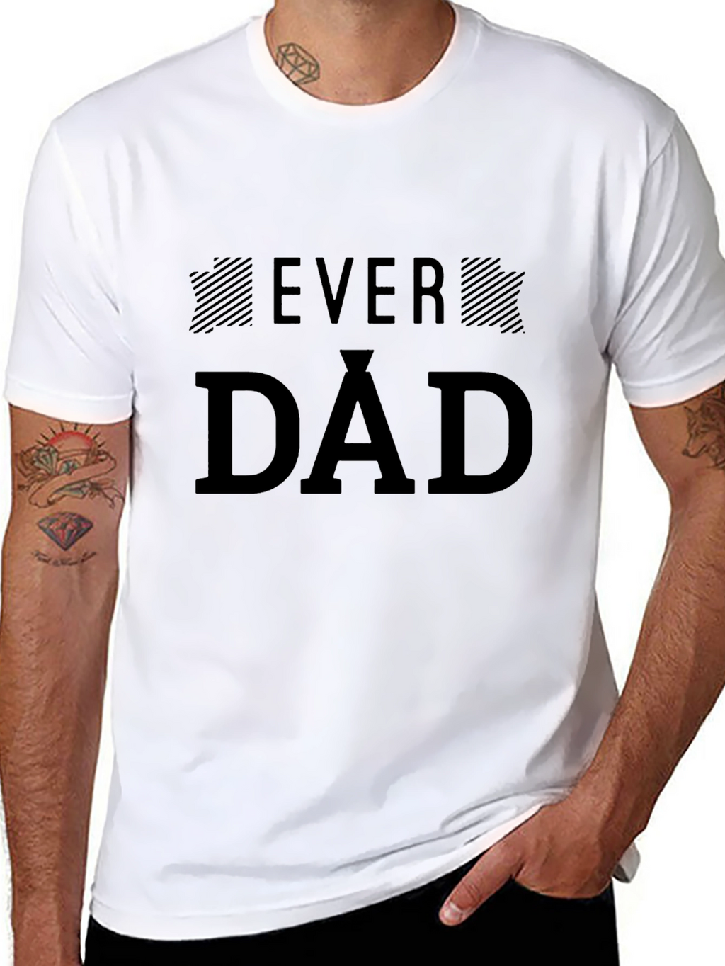 Ever Dad Graphic Black T-Shirt