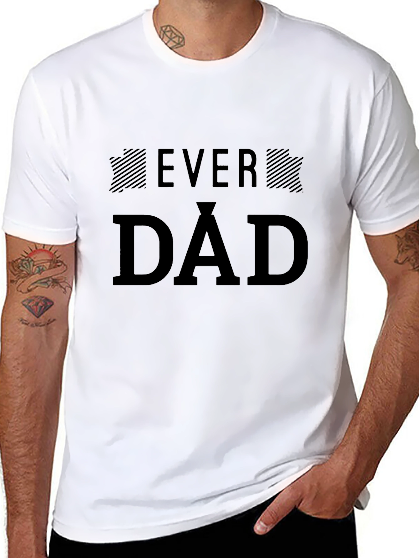 Ever Dad Graphic Black T-Shirt