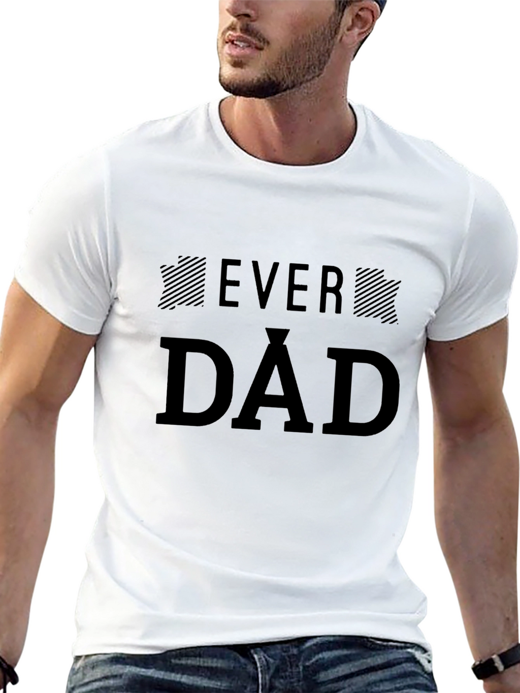 Ever Dad Graphic Black T-Shirt