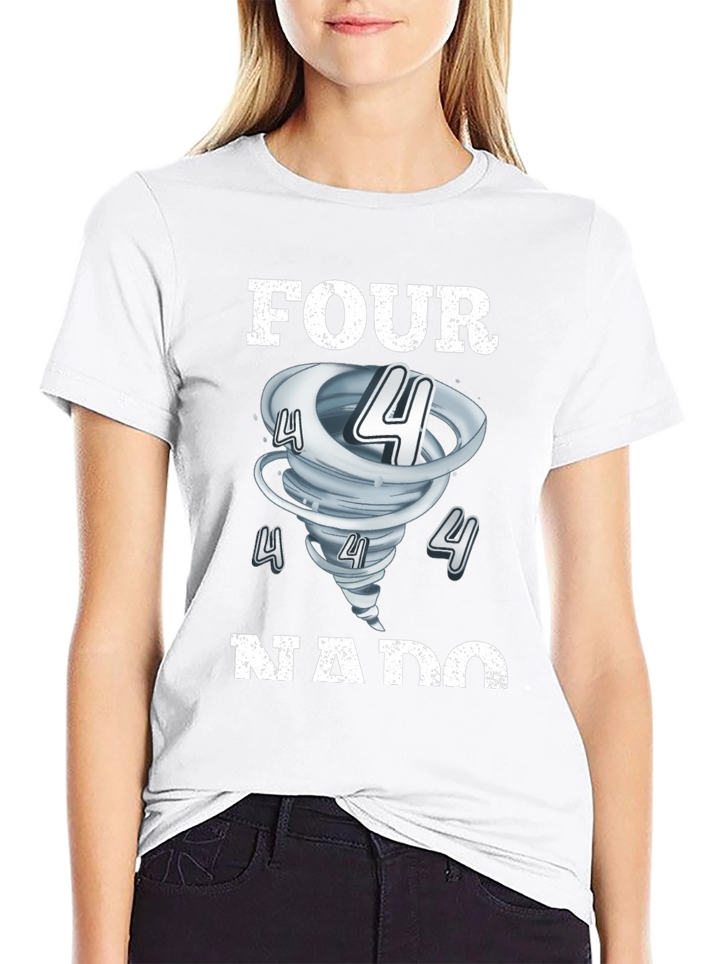 Four-Nado T-Shirt - Tornado Number Pun Tee