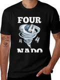 Four-Nado T-Shirt - Tornado Number Pun Tee