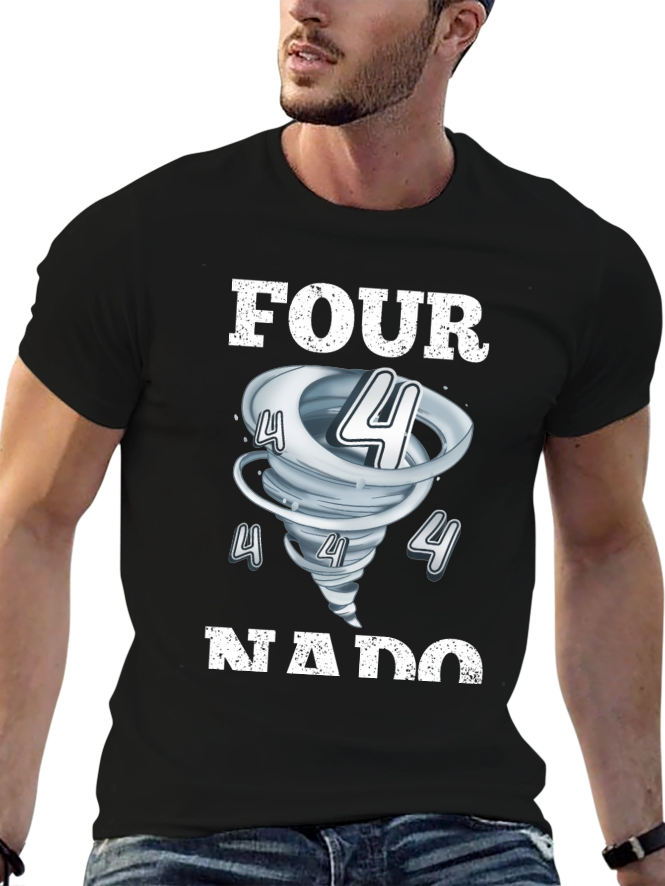 Four-Nado T-Shirt - Tornado Number Pun Tee