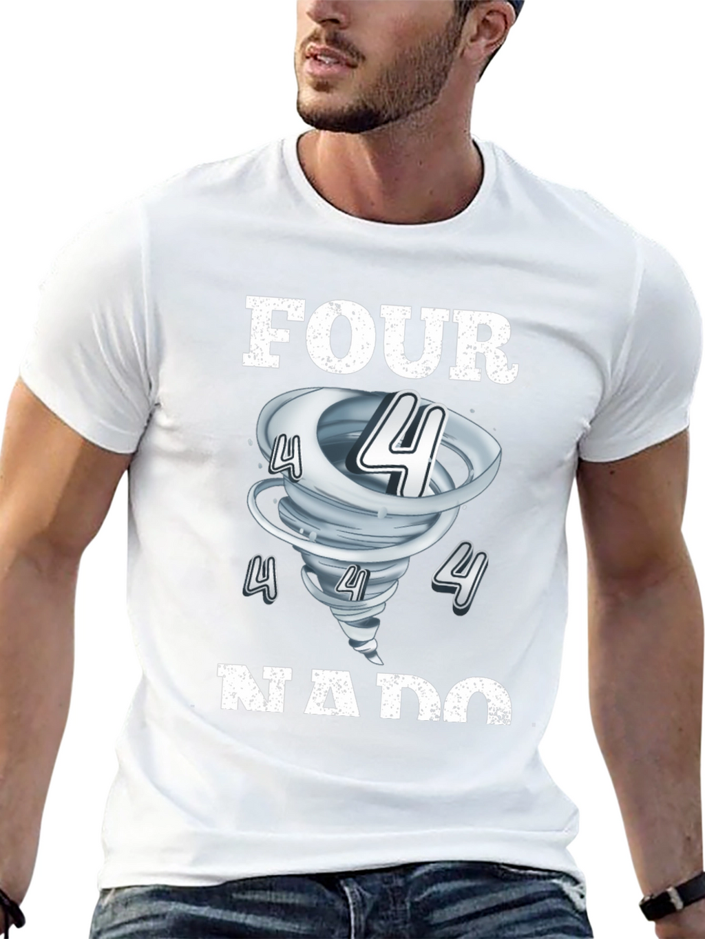 Four-Nado T-Shirt - Tornado Number Pun Tee