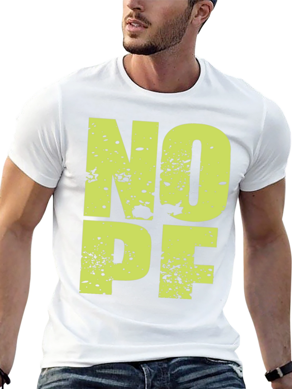 NOPE Graphic Tee - Casual Black T-Shirt