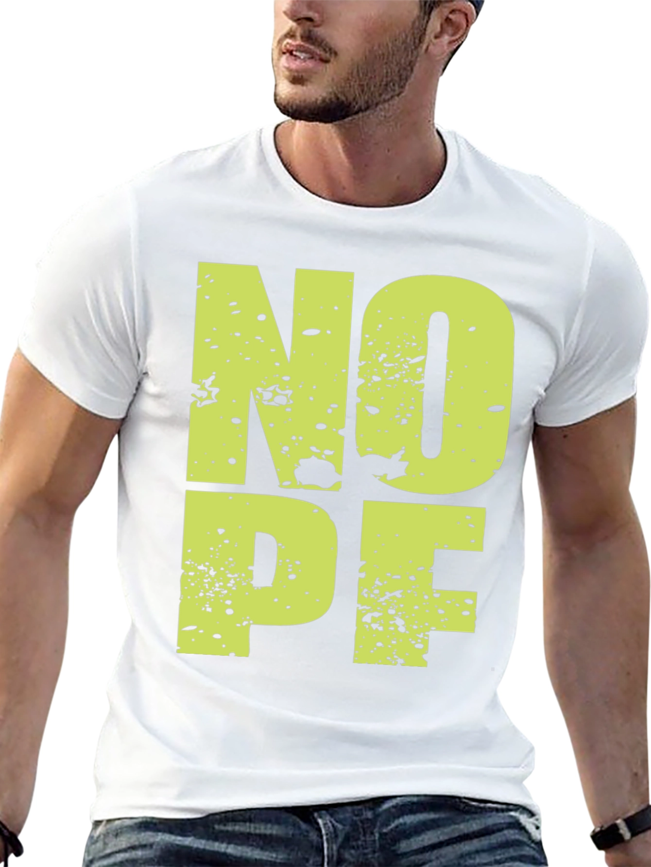NOPE Graphic Tee - Casual Black T-Shirt