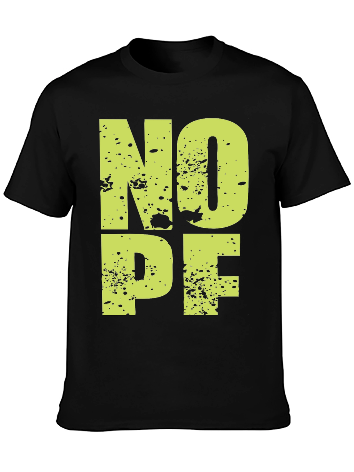 NOPE Graphic Tee - Casual Black T-Shirt