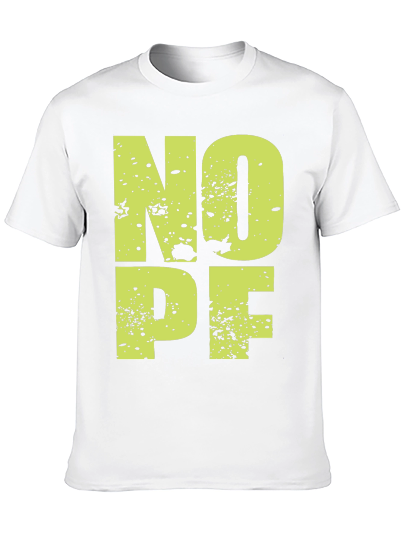 NOPE Graphic Tee - Casual Black T-Shirt