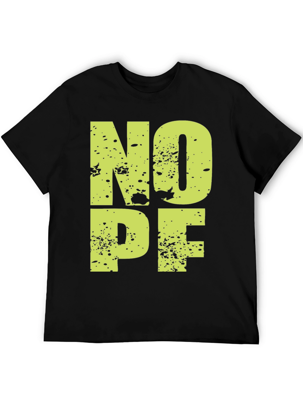 NOPE Graphic Tee - Casual Black T-Shirt