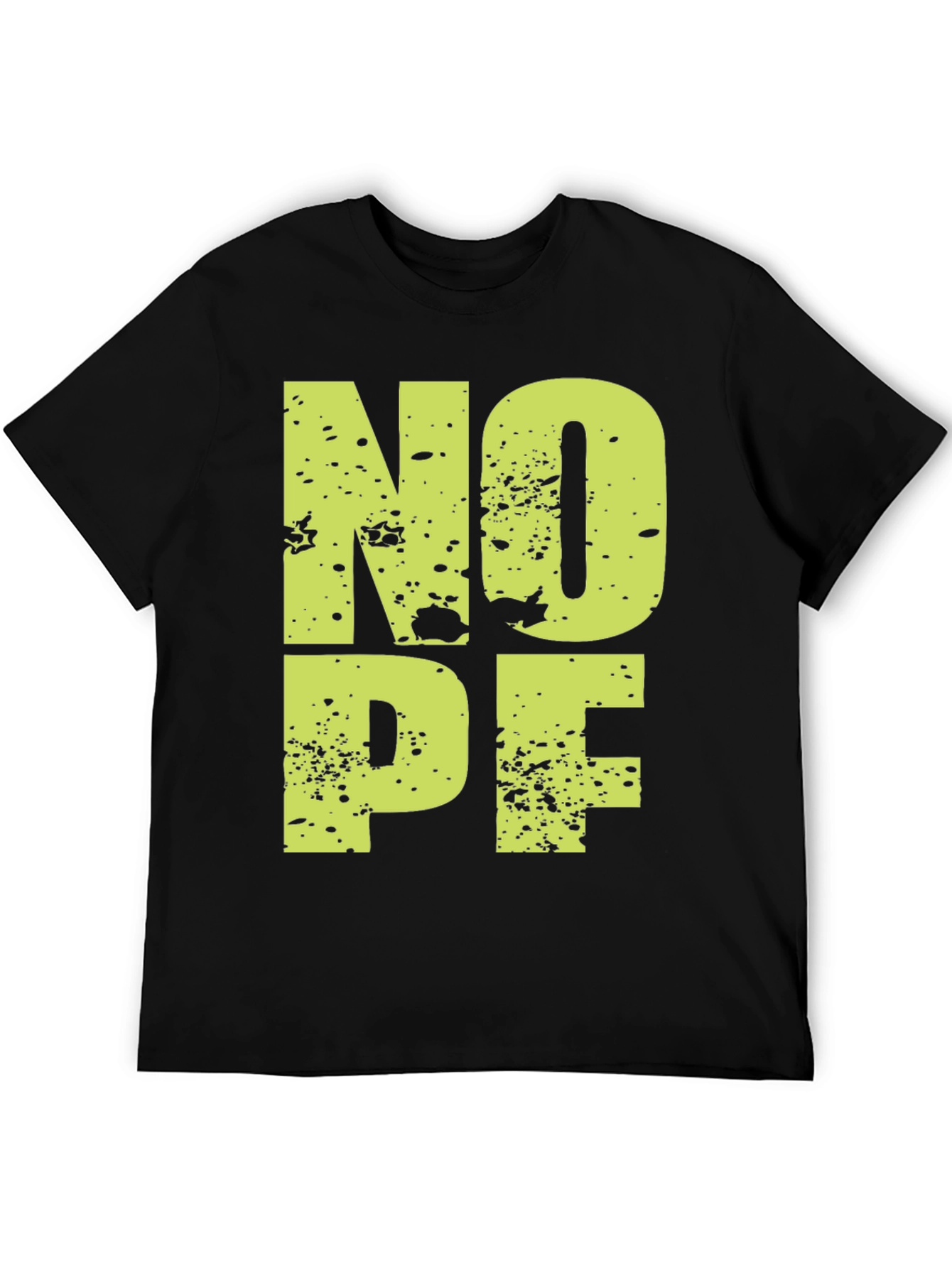 NOPE Graphic Tee - Casual Black T-Shirt