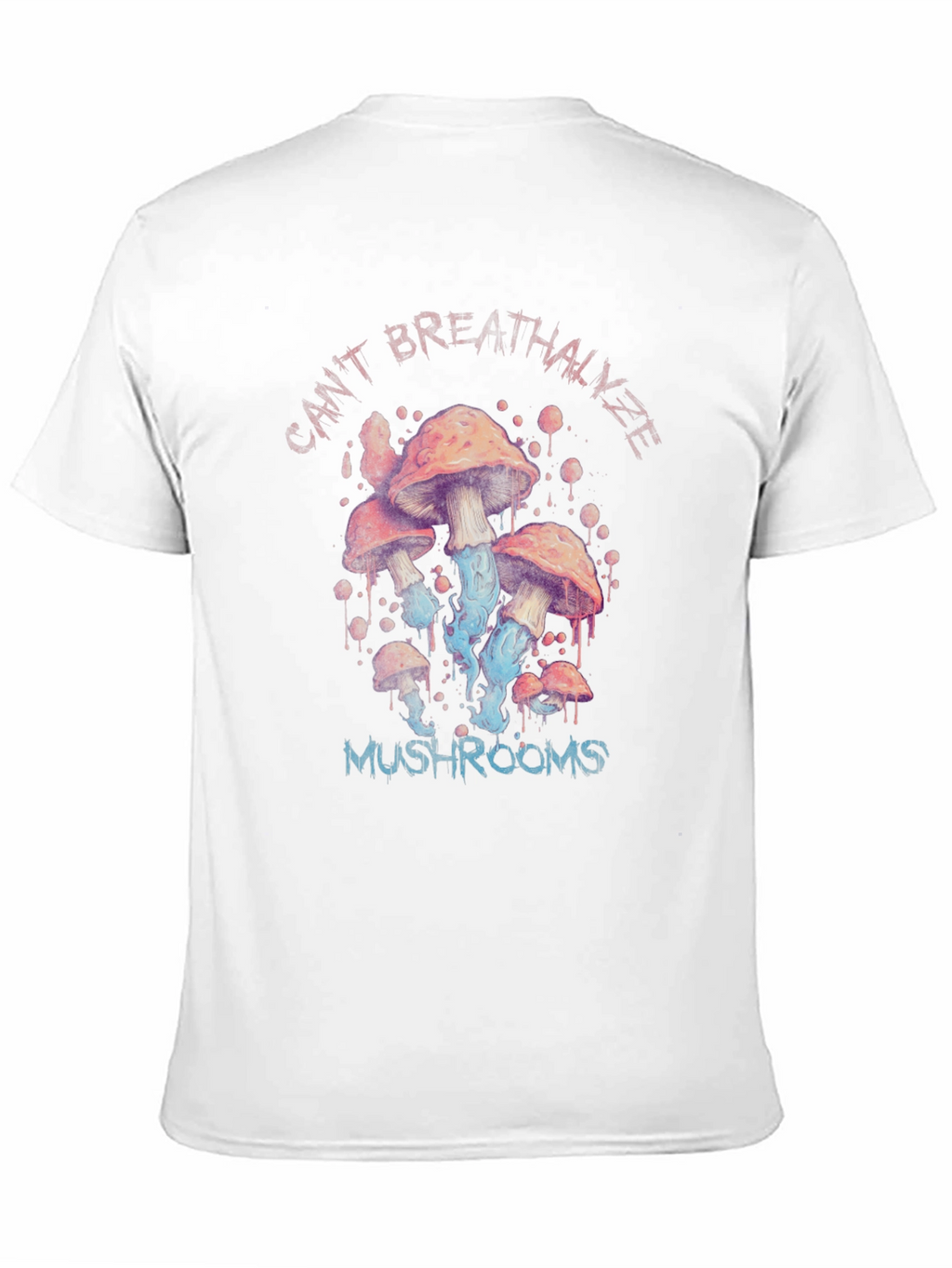 Cant Breathalyze Mushrooms Black T-Shirt