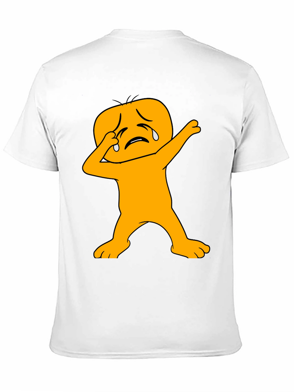 Dabbing Crying Emoji Black T-Shirt