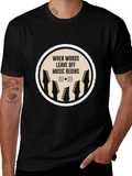 Music Begins Tee - Stylish Graphic Print T-Shirt