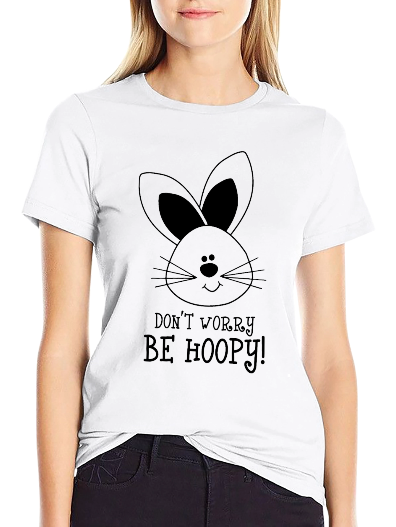 Be Hoopy Easter Bunny Graphic Tee