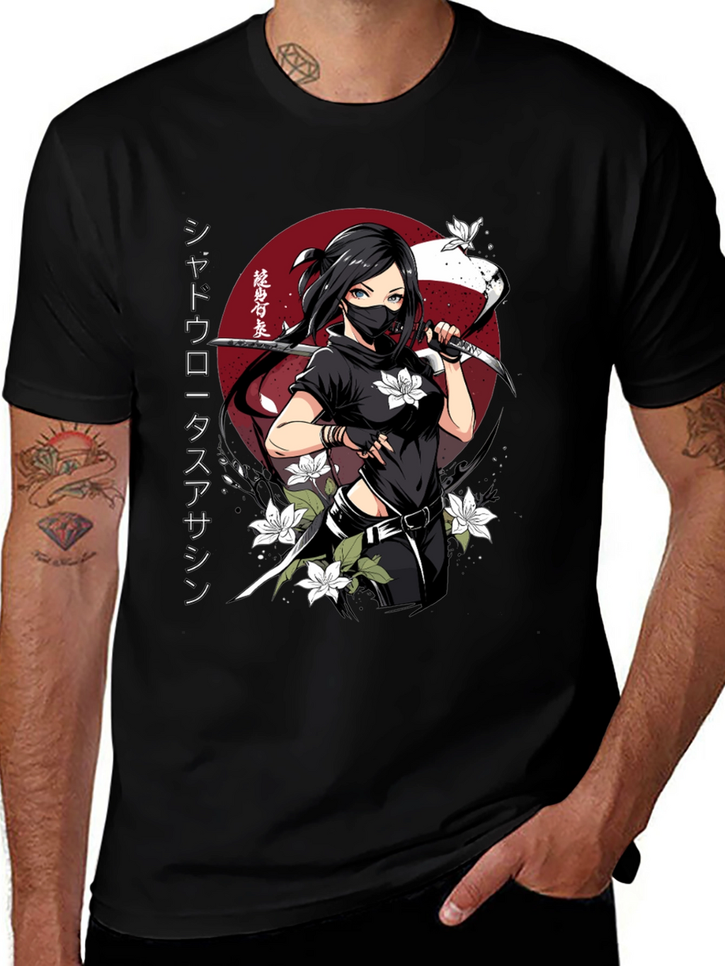 Shadow Lotus Assassin Graphic T-Shirt