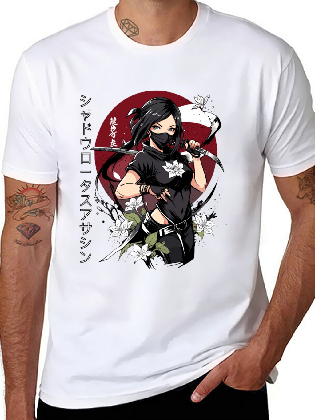Shadow Lotus Assassin Graphic T-Shirt