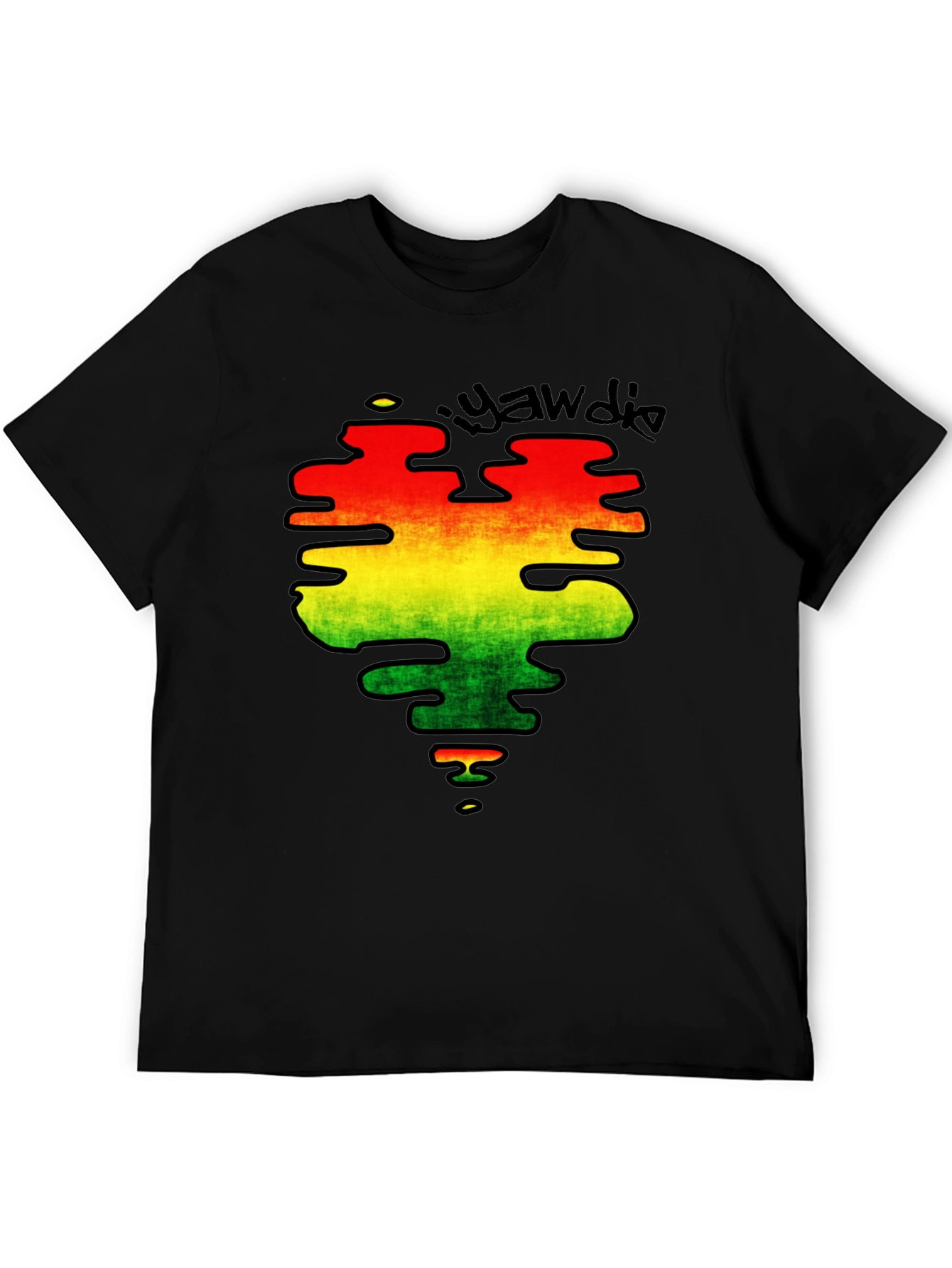 Rasta Heart Graphic Tee - Reggae Style T-Shirt