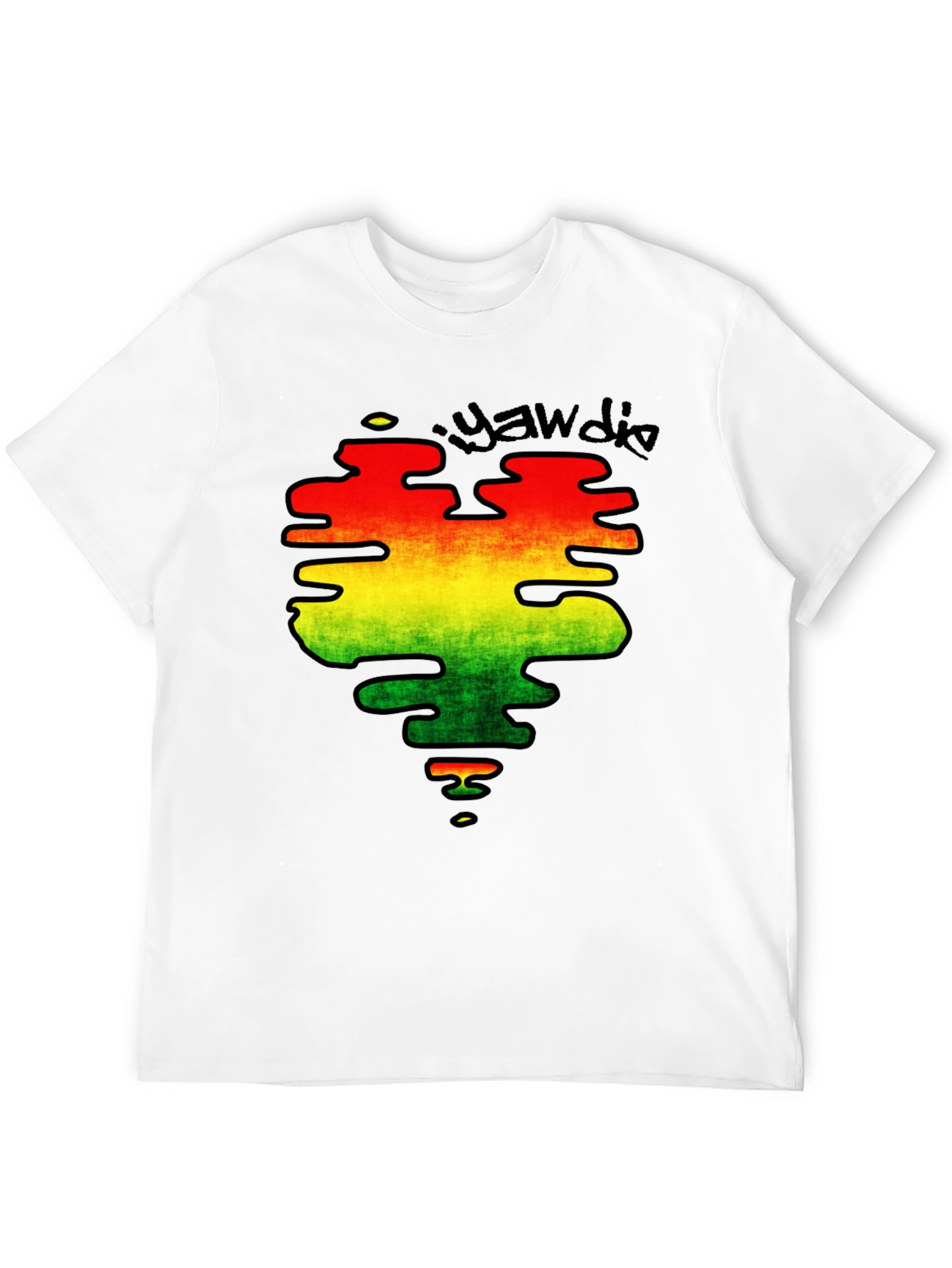 Rasta Heart Graphic Tee - Reggae Style T-Shirt