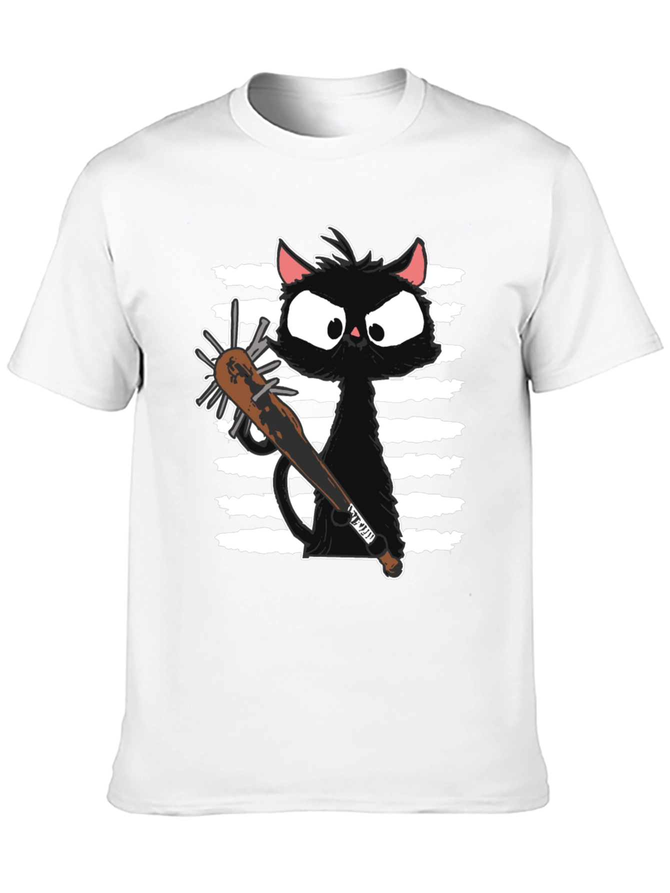 Zombie Cat T-Shirt - Funny Graphic Tee