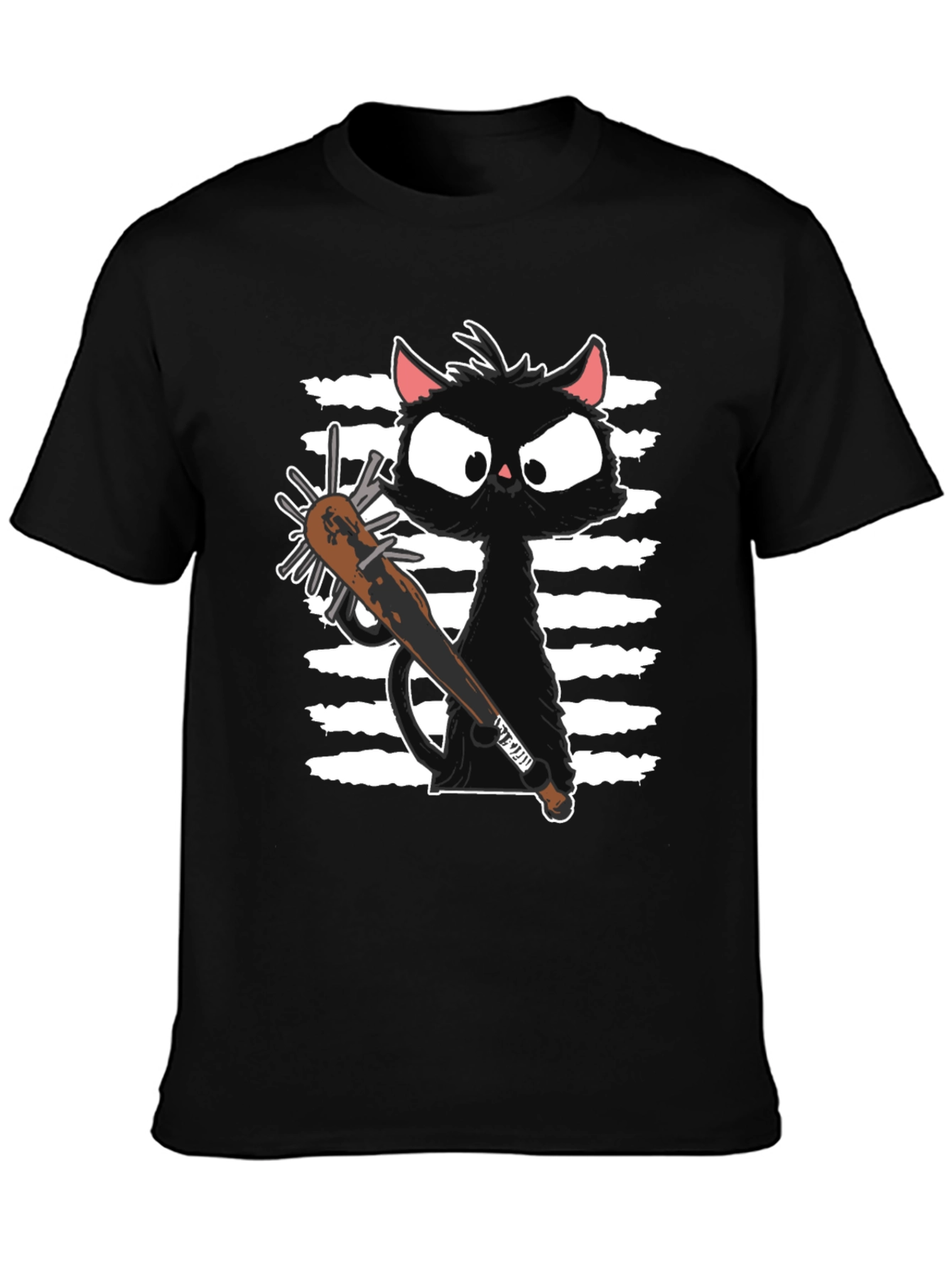 Zombie Cat T-Shirt - Funny Graphic Tee