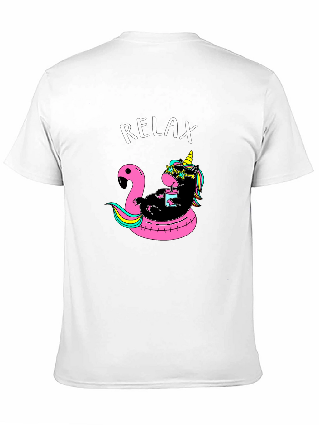 Relaxing Unicorn Flamingo Pool Float T-Shirt