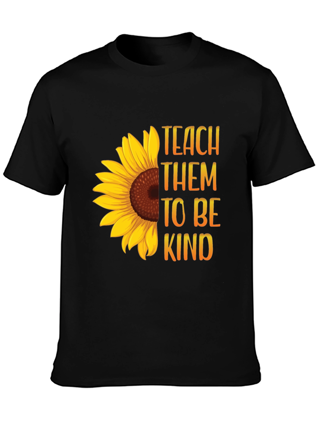 Teach Them To Be Kind Sunflower Graphic Tee