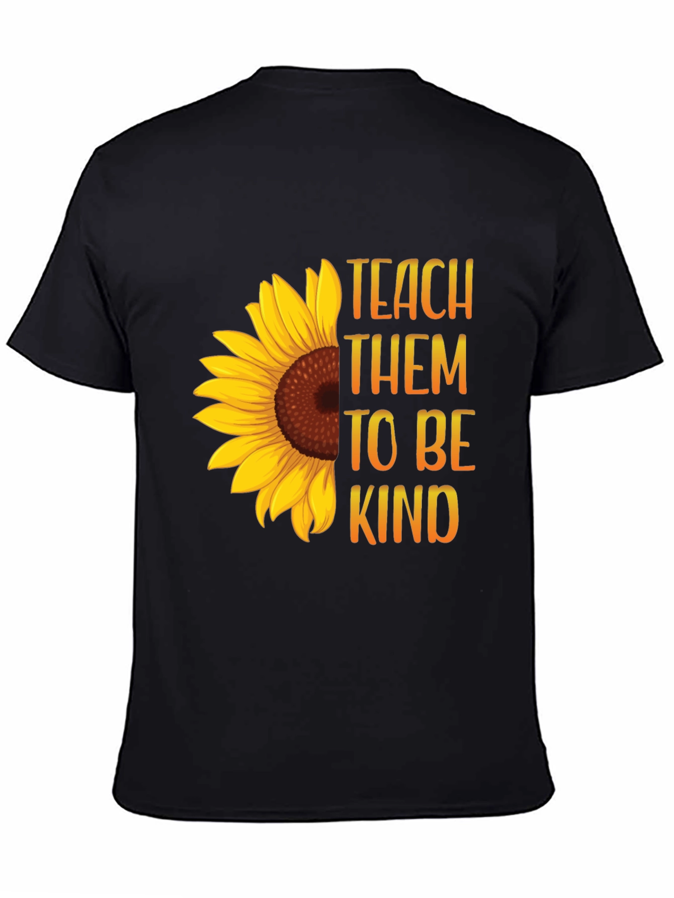 Teach Them To Be Kind Sunflower Graphic Tee