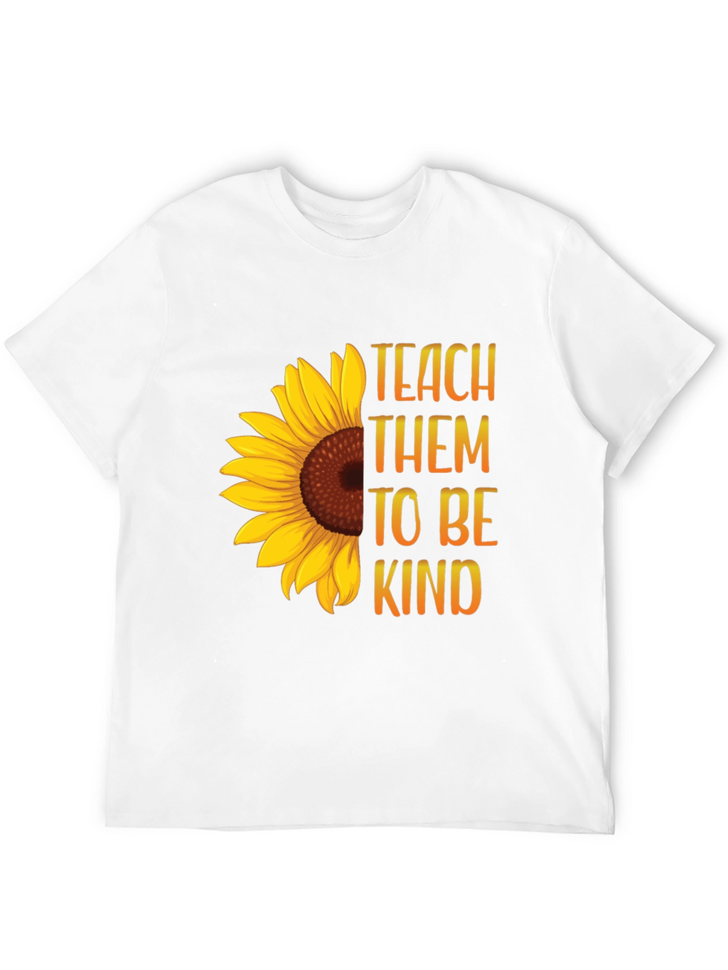 Teach Them To Be Kind Sunflower Graphic Tee