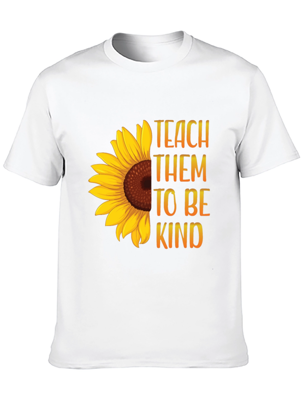 Teach Them To Be Kind Sunflower Graphic Tee