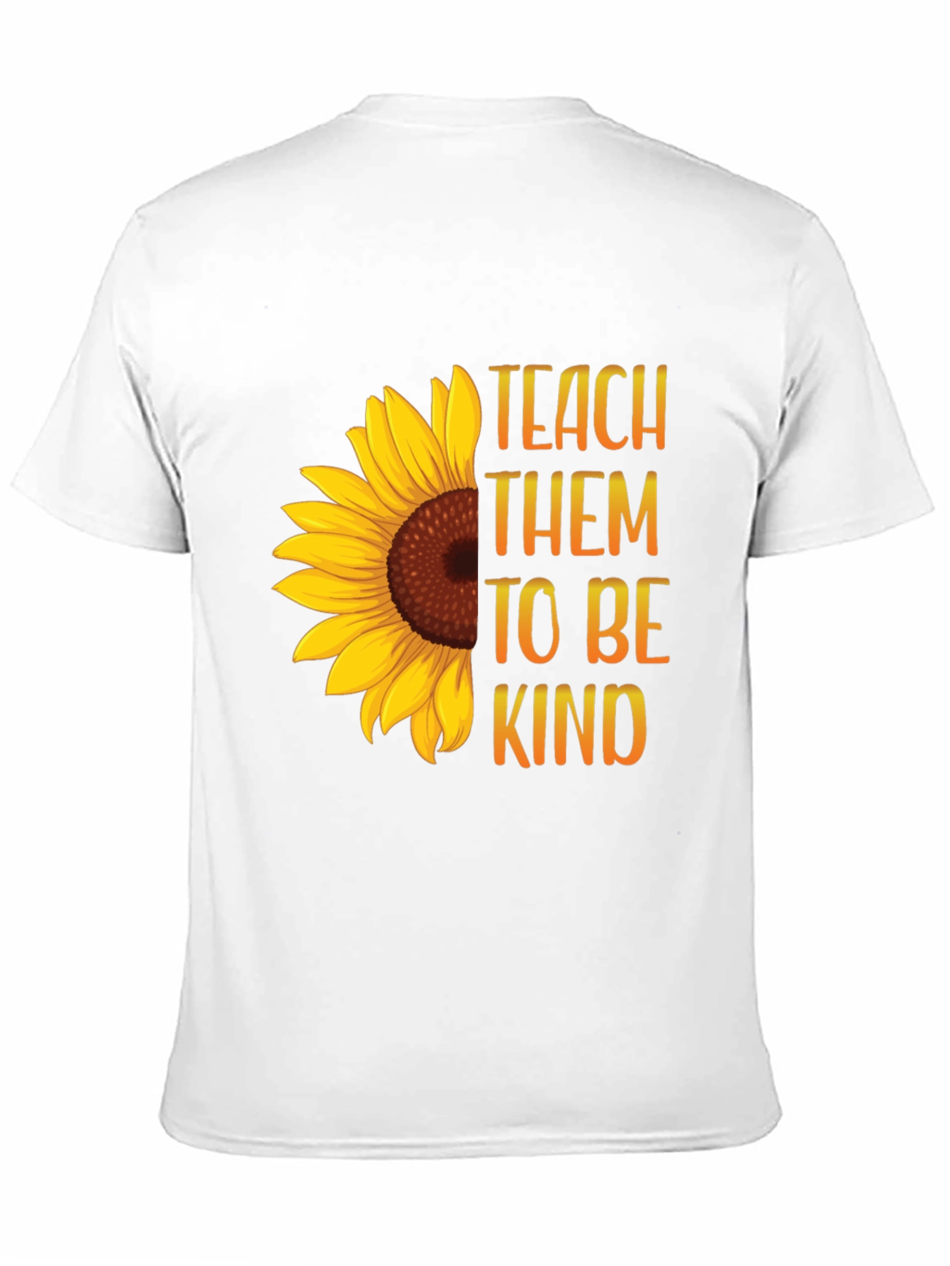 Teach Them To Be Kind Sunflower Graphic Tee
