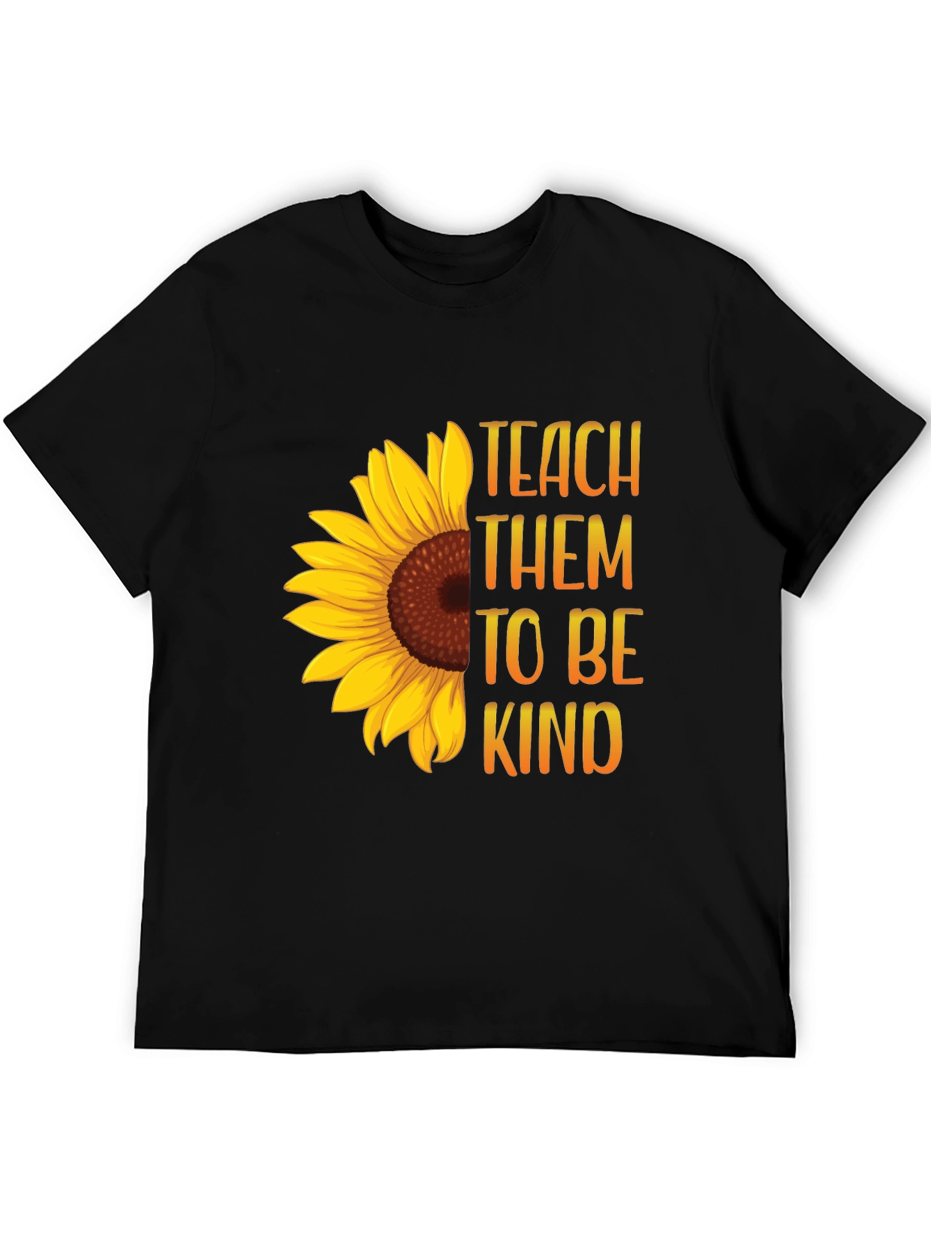 Teach Them To Be Kind Sunflower Graphic Tee