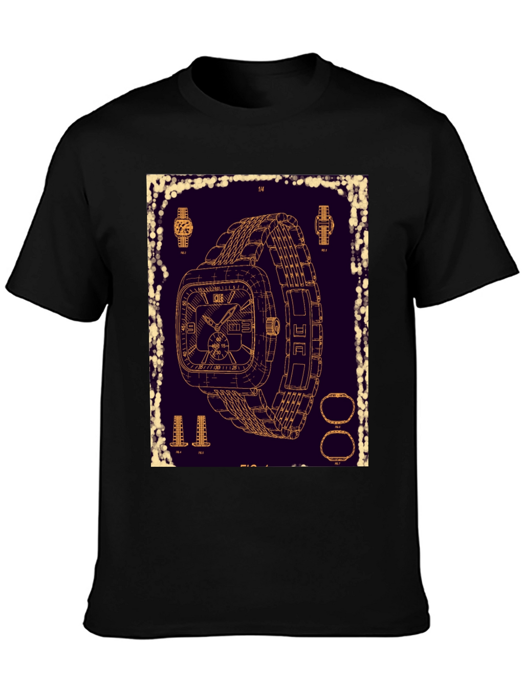 Watch Blueprint T-Shirt - Unique Design