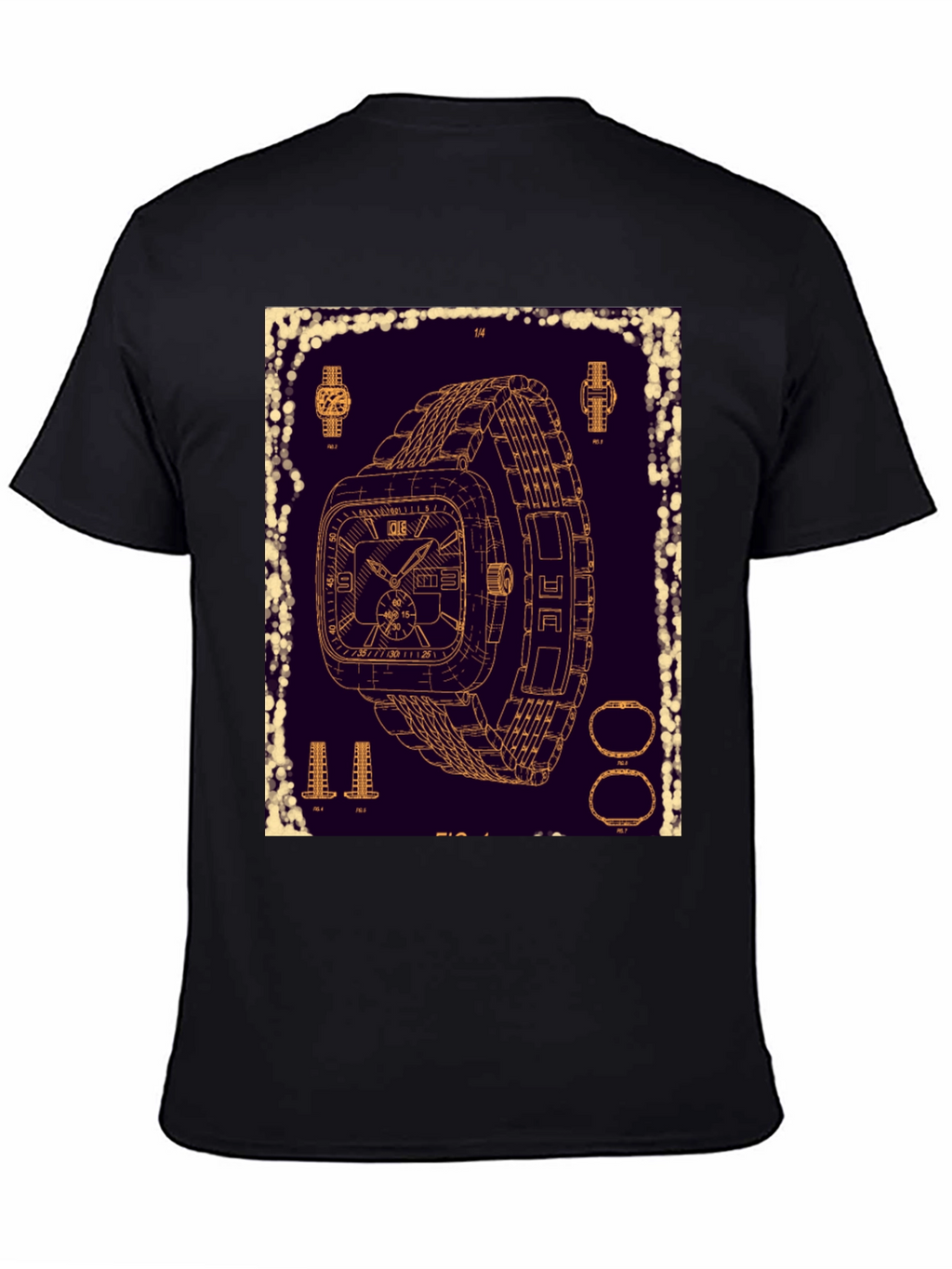 Watch Blueprint T-Shirt - Unique Design