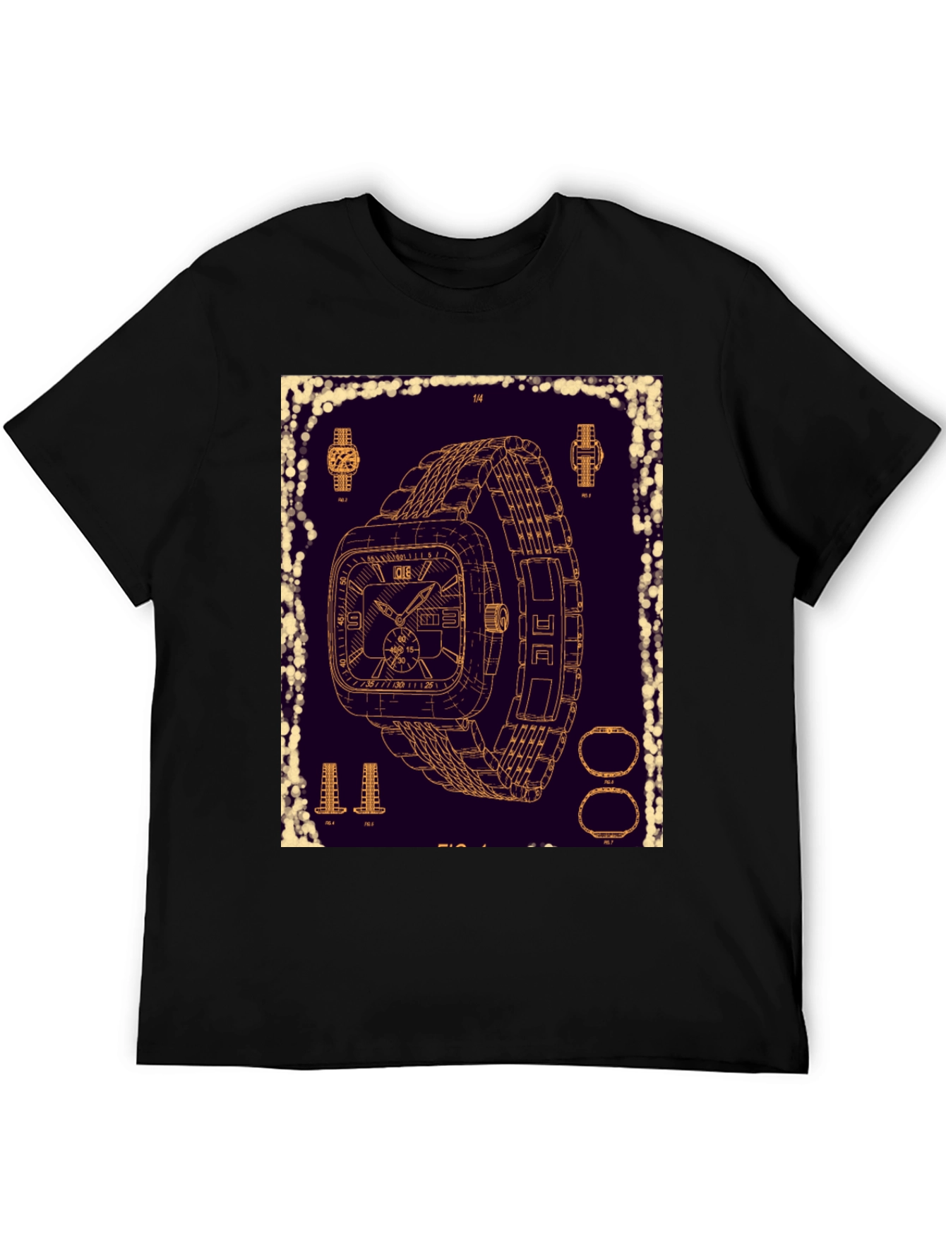 Watch Blueprint T-Shirt - Unique Design