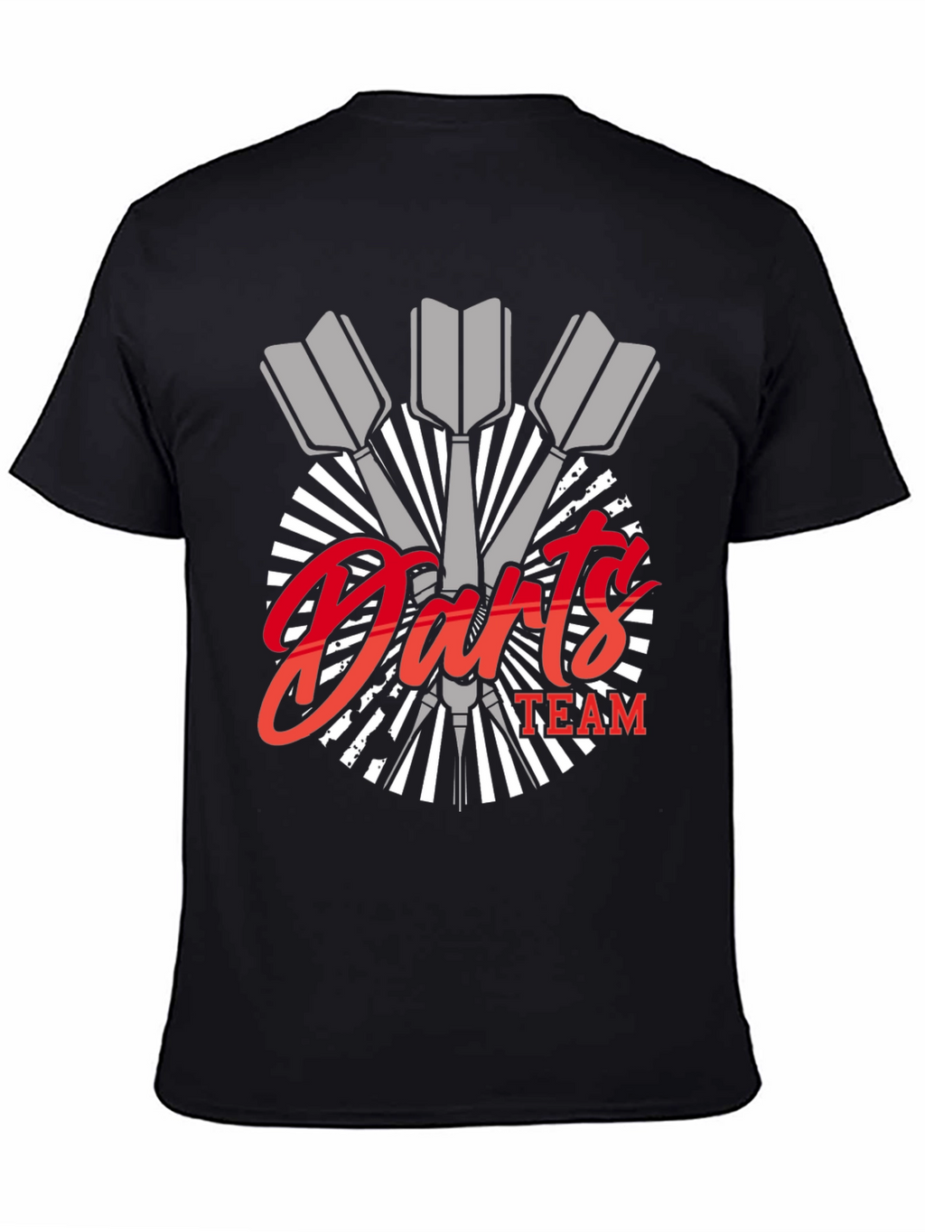 Darts Team Graphic Tee - Black Cotton Blend
