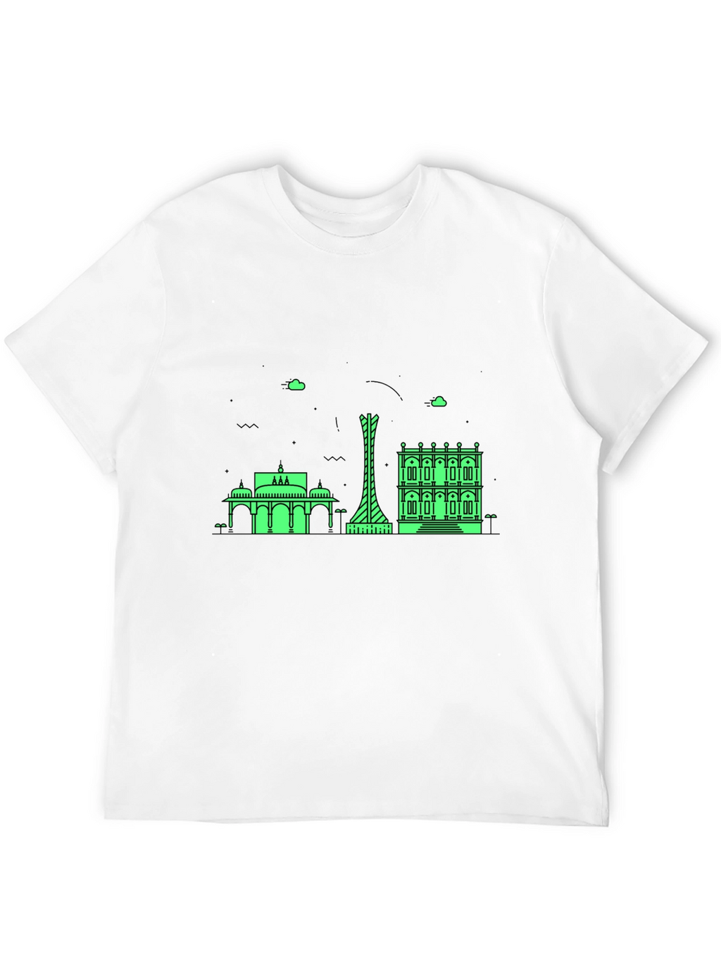 Cityscape Graphic Tee - Modern Black T-Shirt