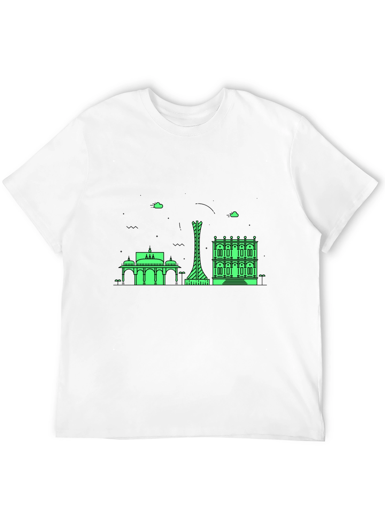 Cityscape Graphic Tee - Modern Black T-Shirt